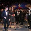 Kate Middleton et Tim Lawler, le directeur général de l'association au gala de charité annuel SportsBall à Londres, le 28 novembre 2013.