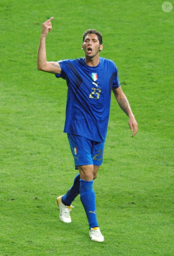 Marco Materazzi le 9 juillet 2006 lors de la finale de la Coupe du Monde 2006 à Berlin