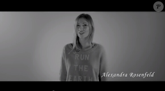 Alexandra Rosenfeld dans le teaser du clip "Unisson nos voix".