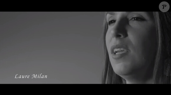 Laure Milan dans le teaser du clip "Unisson nos voix".
