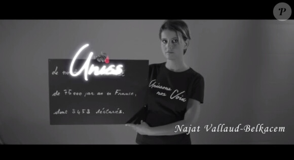 Najat Vallaud-Belkacem dans le teaser du clip "Unisson nos voix".