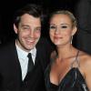 Elodie Gossuin et son mari Bertrand Lacherie à l'élection de Miss Prestige National 2013, au Lido, à Paris, le 10 décembre 2012.