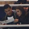 Cristiano Ronaldo et sa sublime compagne Irina Shayk assistent au match Real Madrid - Valladolid à Madrid, le 30 novembre 2013.