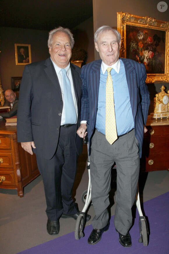 Massimo Gargia et Gérard de Villiers, le 15 mars 2012.