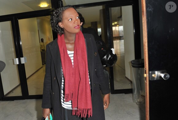 Rama Yade au tribunal de Nanterre, le 28 février 2013. Elle a été relaxée le jeudi 28 mars 2013, dans son procès pour faux, usage de faux et inscription indue sur une liste électorale