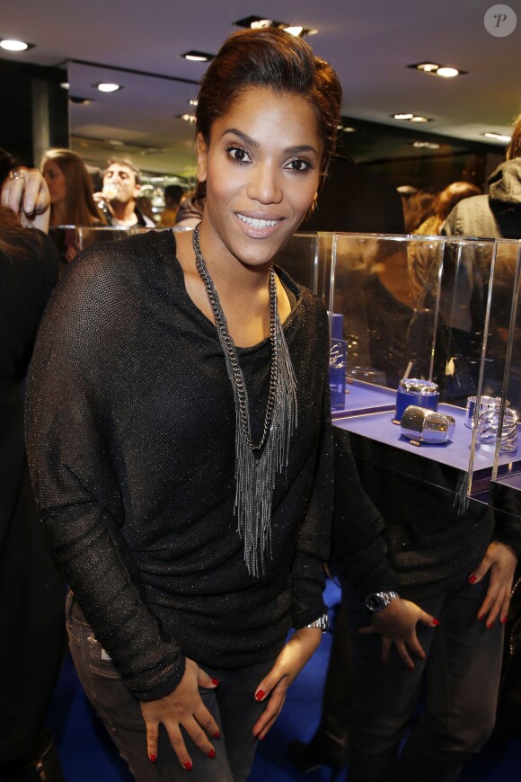 Audrey Chauveau à l'inauguration du 1er pop-up store bijoux de Christofle à Paris, le 5 décembre 2013.
