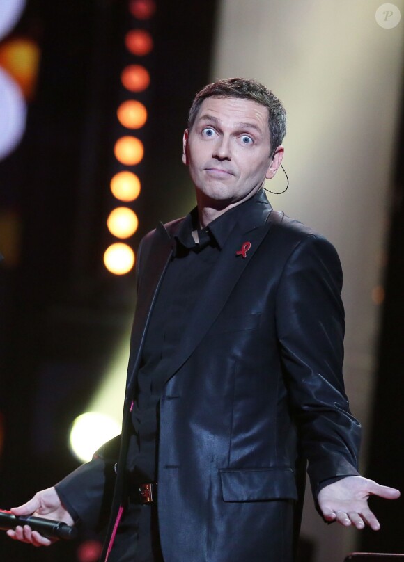 Exclusif - Thomas Hugues - Enregistrement au théätre Marigny de l'émission "Toute la télé chante pour le Sidaction" à Paris le 21 mars 2013.