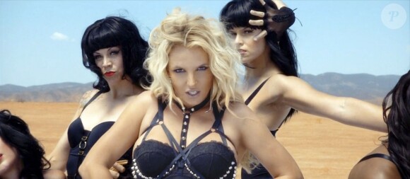 Britney Spears sur le tournage de son clip Work Bitch, en septembre 2013.