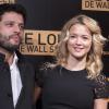 Virginie Efira et son compagnon Mabrouk El Mechri à la première mondiale du film Le Loup de Wall Street à Paris le 9 décembre 2013.