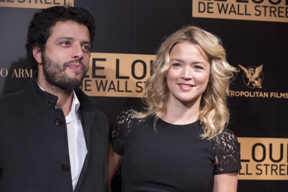 Virginie Efira et son compagnon Mabrouk El Mechri à la première mondiale du film Le Loup de Wall Street à Paris le 9 décembre 2013.