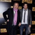 Michel Leeb et son fils Tom à la première mondiale du film Le Loup de Wall Street à Paris le 9 décembre 2013.