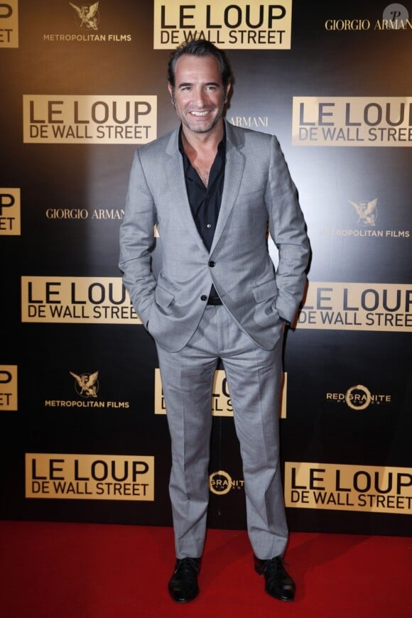 Jean Dujardin lors de l'after-party du film Le loup de Wall Street au Palais Brongniart à Paris, le 9 décembre 2013.