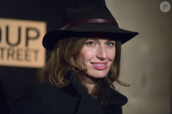 Aurélie Saada du groupe Brigitte lors de l'after-party du film Le loup de Wall Street au Palais Brongniart à Paris, le 9 décembre 2013.