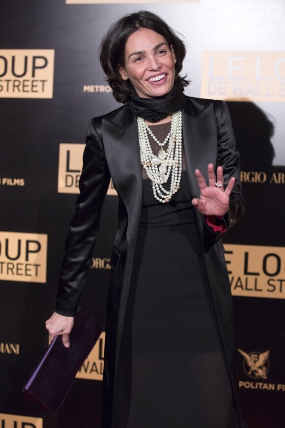 Inés Sastre lors de l'after-party du film Le loup de Wall Street au Palais Brongniart à Paris, le 9 décembre 2013.