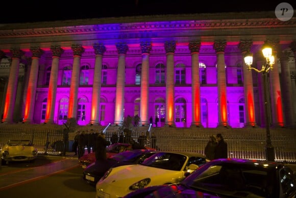 Ambiance lors de l'after-party du film Le loup de Wall Street au Palais Brongniart à Paris, le 9 décembre 2013.