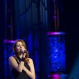 Exclusif - Elodie Frégé chante les plus grands succès Disney au théâtre Mogador à Paris le 4 decembre 2013, à l'occasion de la sortie de l'album We Love Disney.