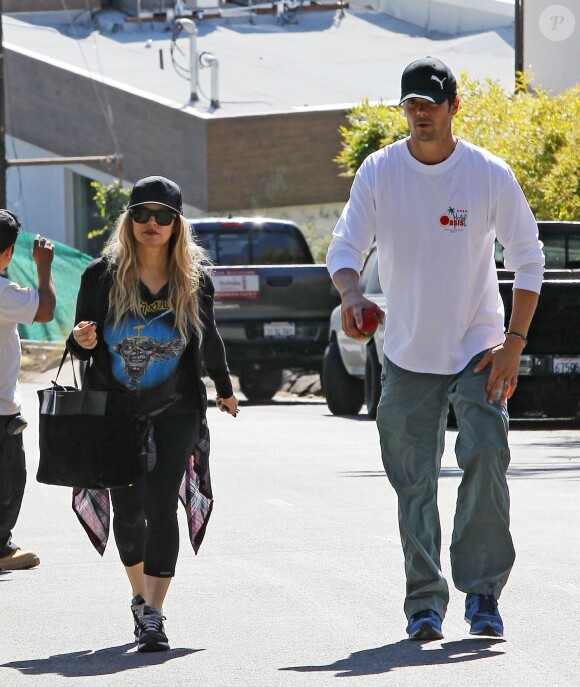 Fergie et son mari Josh Duhamel à Brentwood, le 1er novembre 2013.