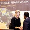 La reine Maxima des Pays-Bas au lancement du National Inclusive Finance Framework à Dar es Salam, en Tanzanie, le 12 décembre 2013.