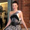 Miranda Kerr assiste à l'inauguration de la nouvelle boutique Just Cavalli dans le quartier de SoHo. New York, le 12 décembre 2013.