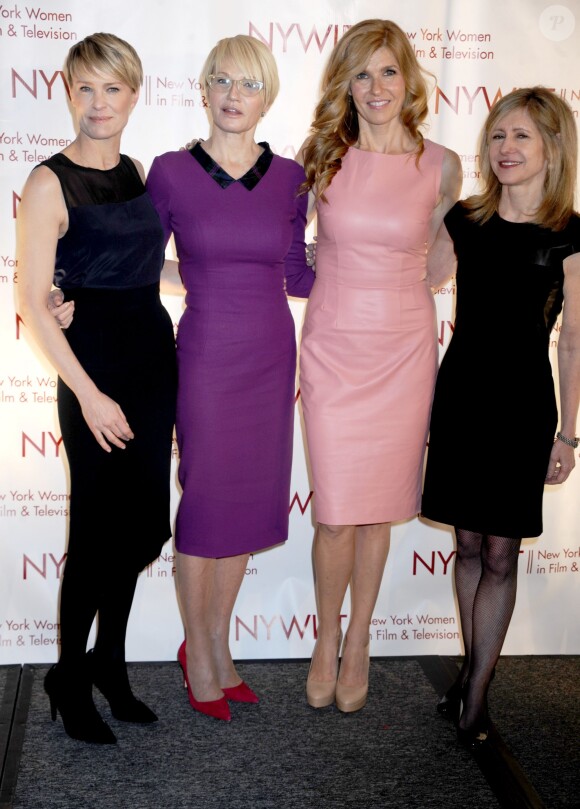 Wendy Williams, Robin Wright, Ellen Barkin et Connie Britton - 33e Muse Awards organisés par l'association New York Women in Film & Television, à l'hôtel Hilton de New York le 12 décembre 2013.