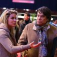 Bernard Tapie avec sa fille Sophie au Gucci Paris Masters à Villepinte le 7 décembre 2013.