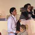 Exclusif - Sophie Tapie et son compagnon le cavalier Raphaël Goehrs au Gucci Masters de Villepinte le 6 decembre 2013.
