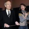 Kate Barry et son père, le célèbre compositeur John Barry, à Auxerre le 17 novembre 2007.