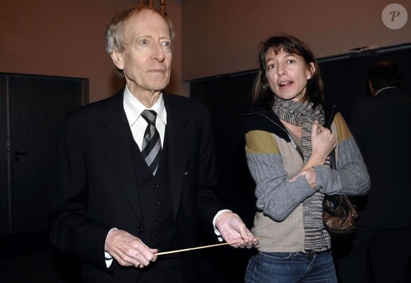 Kate Barry et son père, le célèbre compositeur John Barry, à Auxerre le 17 novembre 2007.