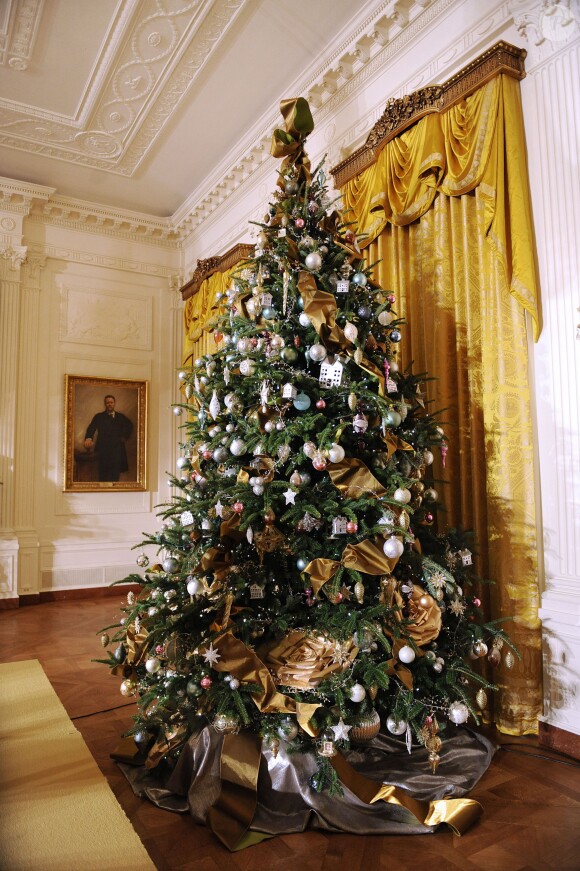 La Maison Blanche, redécorée pour Noël. Washington, le 4 décembre 2013.