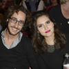 Exclusif - Thomas Hollande et Joyce Jonathan au concert de Céline Dion au POPB de Paris, le 29 novembre 2013.