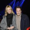Exclusif - Vincent Cerutti et sa compagne Lavinia au concert de Céline Dion au POPB de Paris, le 5 décembre 2013.