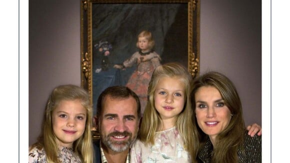 Letizia et Felipe d'Espagne : Au Prado avec Leonor et Sofia pour les voeux 2014