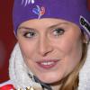 Tessa Worley après sa médaille d'or aux championnats du monde de ski alpin à Schladming, le 14 février 2013