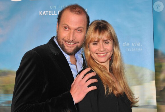 François Damiens et Katell Quillévéré lors de la première du film Suzanne au cinema Max Linder à Paris, le 17 décembre 2013.
