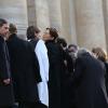Jane Birkin lors des obsèques de Kate Barry en l'église Saint-Roch à Paris le 19 décembre 2013