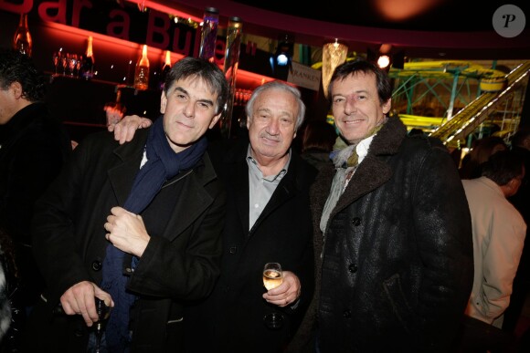 Tex, Marcel Campion et Jean-Luc Reichmann à la soirée d'inauguration de "Jours de Fêtes" au Grand Palais à Paris, le 19 décembre 2013