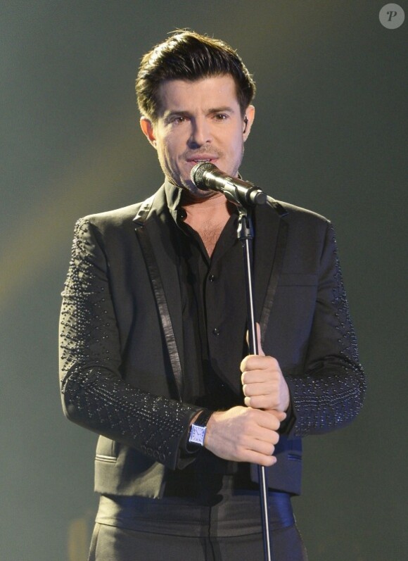 Vincent Niclo en concert à Bercy le 5 décembe 2013.