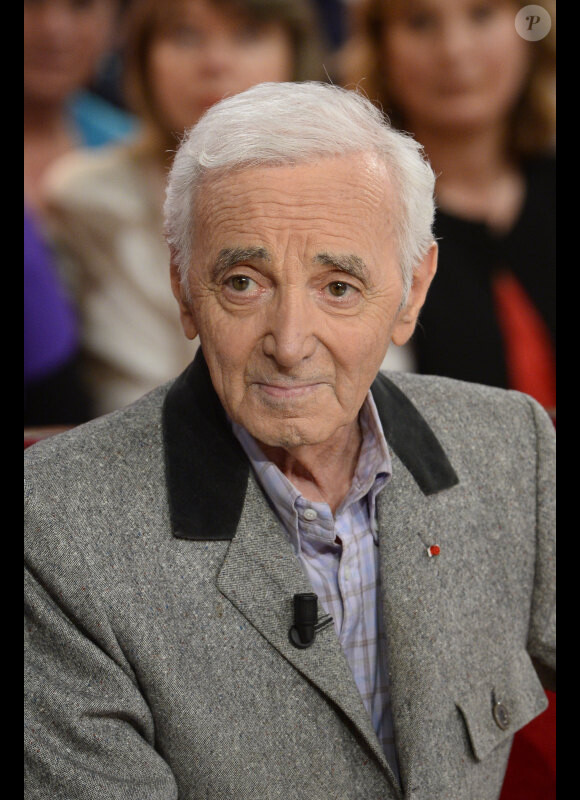 Charles Aznavour à Paris le 6 novembre 2013.