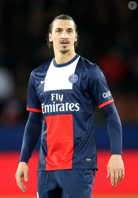 Zlatan Ibrahimovic au Parc des Princes (Paris) pour le match PSG-Lille, le dimanche 22 décembre 2013.