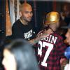 Chris Brown et son ami rappeur Tyga assistent à l'événement XMas Toy Drive à West Hollywood. Le 22 décembre 2013.