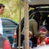 Matthew McConaughey et sa femme Camila Alves avec Levi, Vida et Livingston à Belo Horizonte, le 23 décembre 2013.