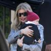 Fergie s'est rendue chez ses parents Theresa Ann et Jon Patrick Ferguson pour Noël, avec son mari Josh Duhamel et leur fils Axl. Los Angeles, le 25 décembre 2013.