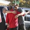 Josh Duhamel arrive chez ses beaux-parents pour le jour de Noël, avec sa femme Fergie et leur fils Axl. Los Angeles, le 25 décembre 2013.