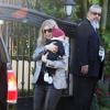 Fergie s'est rendue chez ses parents Theresa Ann et Jon Patrick Ferguson pour Noël, avec son mari Josh Duhamel et leur fils Axl. Los Angeles, le 25 décembre 2013.