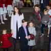 Le prince Frederik et la princesse Mary de Danemark en famille pour un concert de Noël à Copenhague le 15 décembre 2013