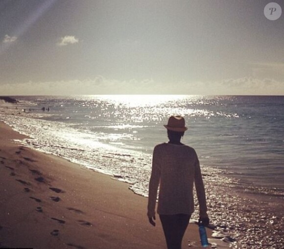 Robin Roberts se détend en vacances, décembre 2013.
