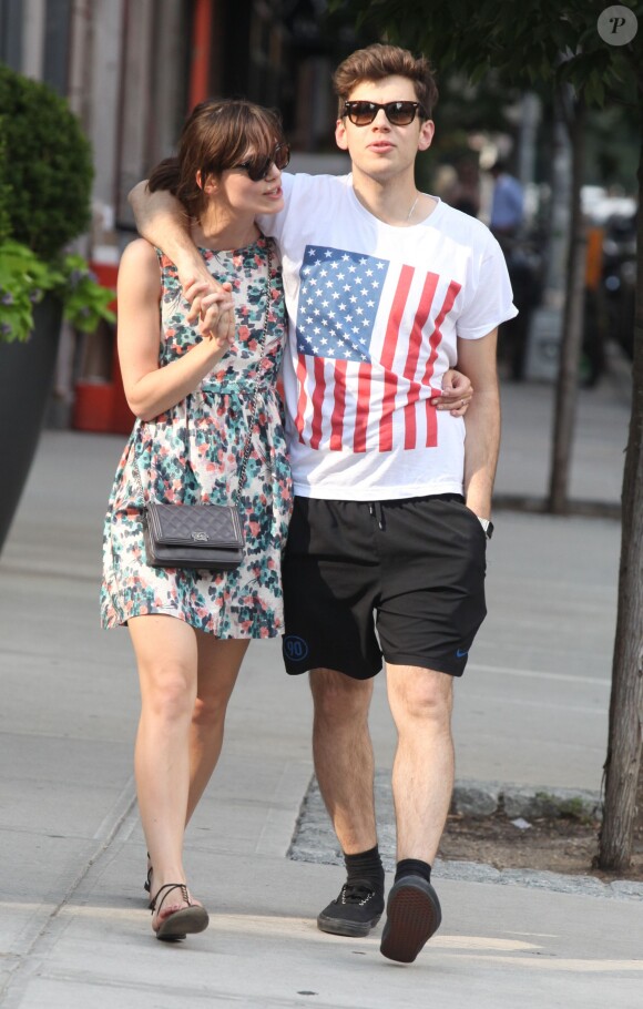 Keira Knightley et James Righton à New York le 1er juillet 2012