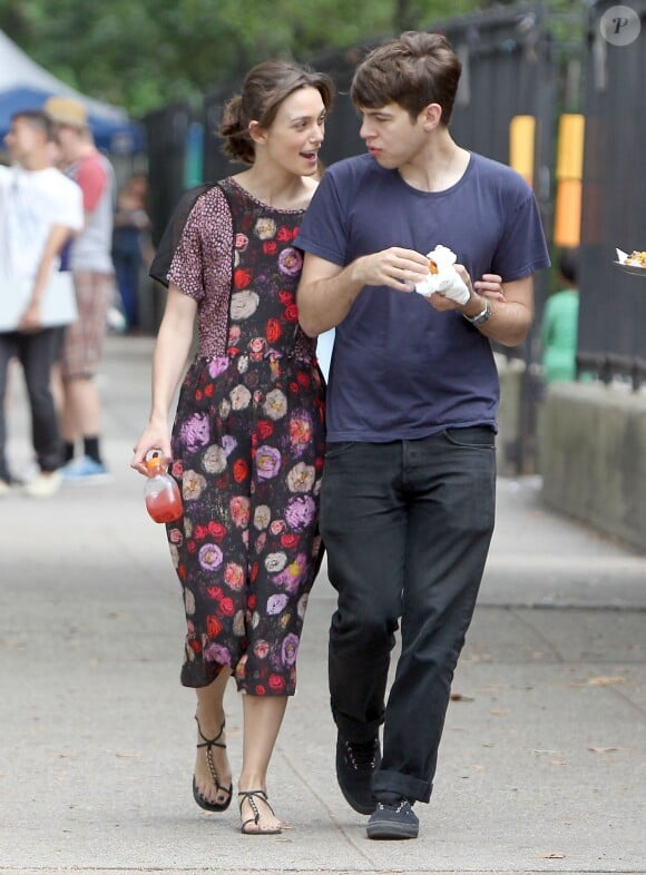 Keira Knightley avec son amoureux James Righton à New York le 30 juillet 2012