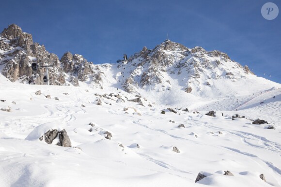Michael Schumacher aurait eu son grave accident de ski à cet endroit, au pied du sommet de la Saulire à côté de Méribel. Photo prise le 1er janvier 2014