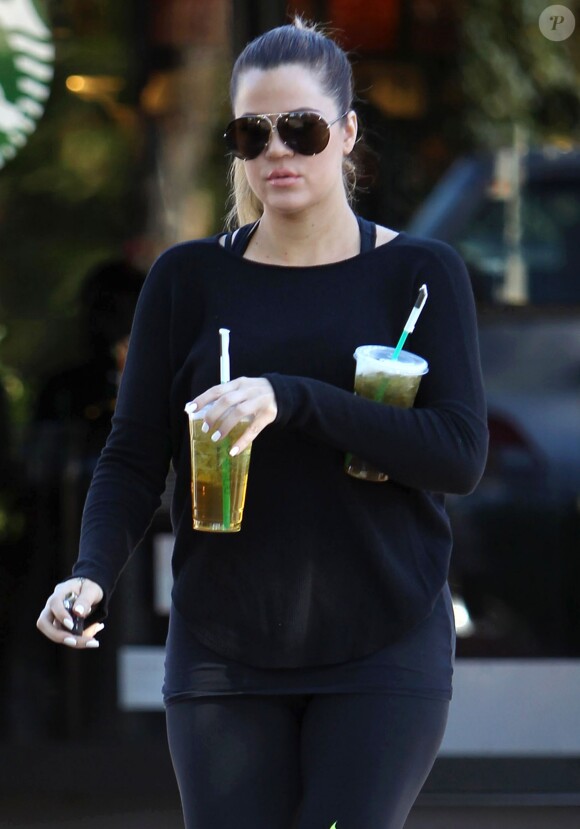 Khloe Kardashian à Calabasas, le 27 décembre 2013